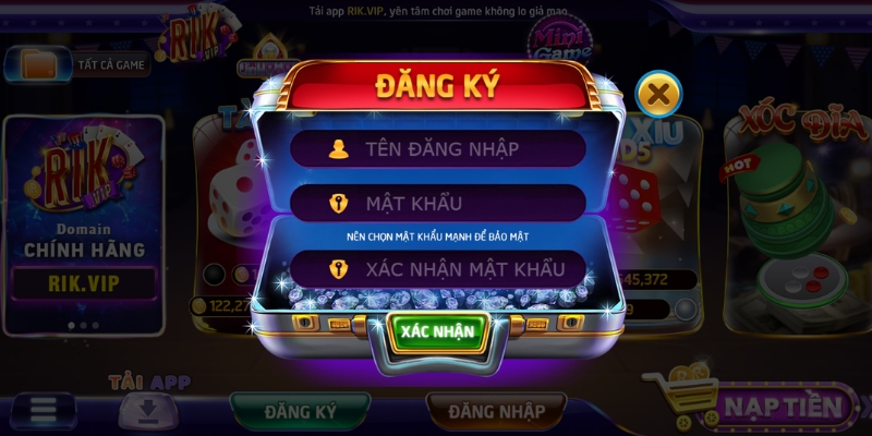 Cách Đăng Ký Tài Khoản Rikvip